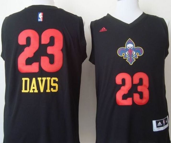 NBA Pelicans 23 Anthony Davis Black New Men Jersey
