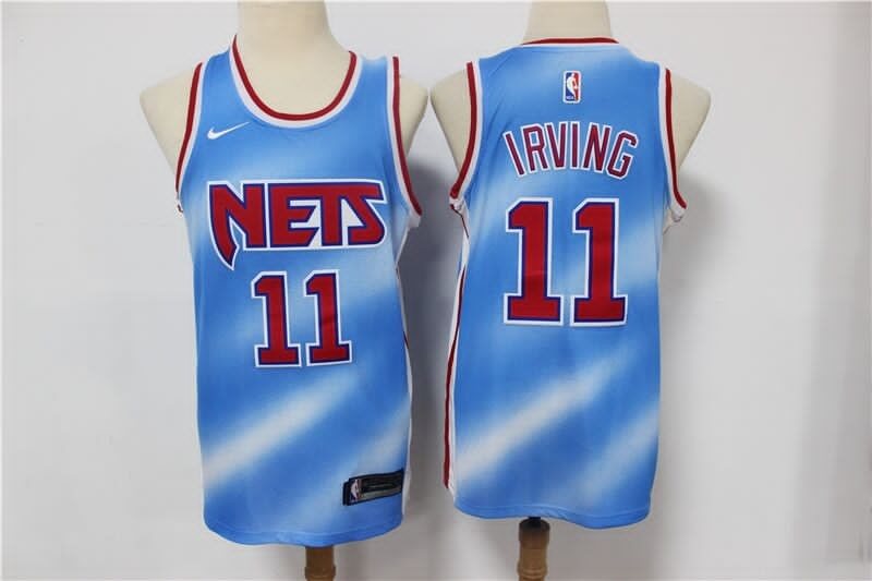 NBA Nets 11 Kyrie Irving Blue Nike Men Jersey