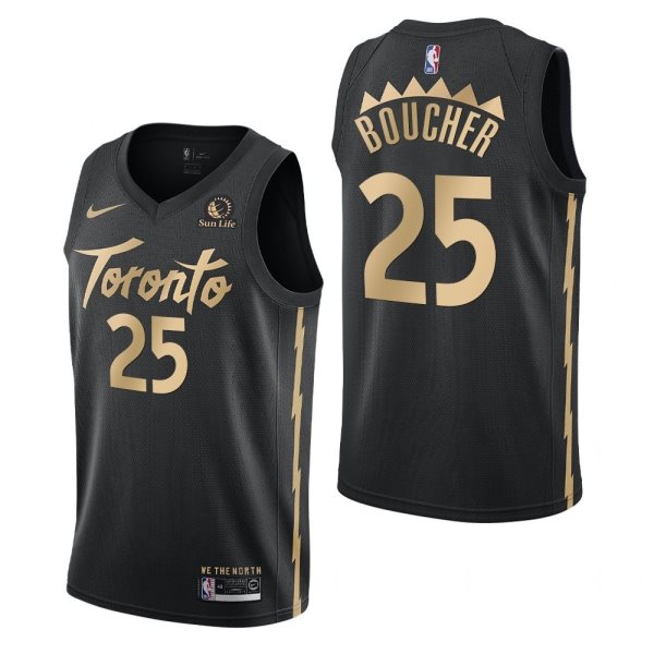 NBA Raptors 25 Boucher Black 2020 City Edition Nike Men Jersey