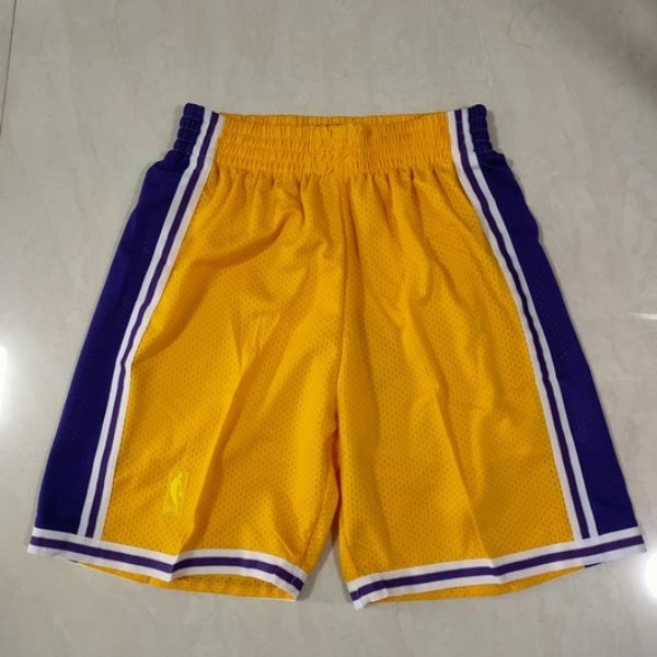 NBA Lakers Yellow Shorts