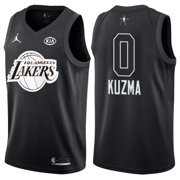 NBA Lakers 0 Kyle Kuzma 2018 All-Star Black Swingman Men Jersey