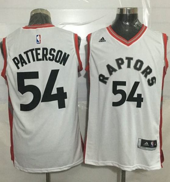 NBA Raptors 54 Patrick Patterson White Men Jersey
