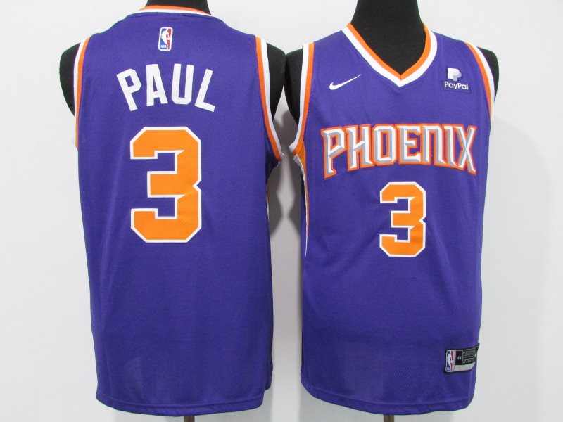 NBA Suns 3 Chris Paul Blue 2021 New Men Jersey