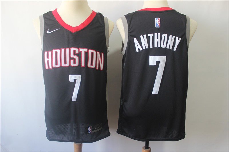 NBA Rockets 7 Carmelo Anthony Black Nike Swingman Men Jersey