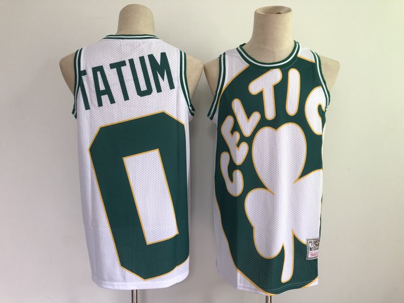 NBA Celtics 0 Jayson Tatum White Men Jersey
