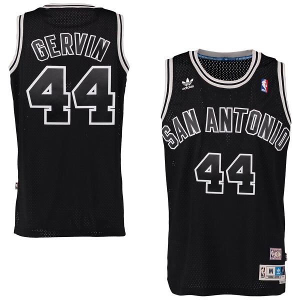 NBA Spurs 44 George Gervin Black Swingmen Men Jersey