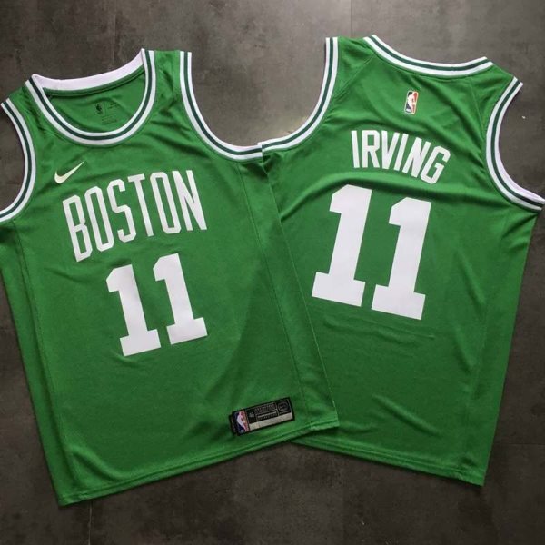 NBA Celtics 11 Kyrie Irving Green Printed Nike Swingman Men Jersey