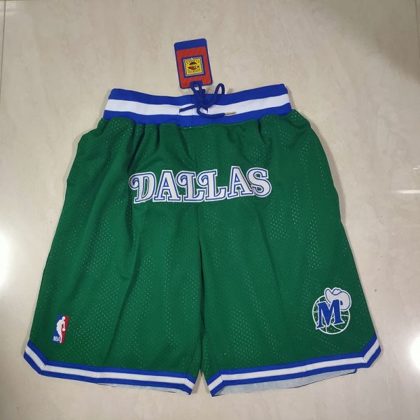 NBA Mavericks Green Just Don Shorts