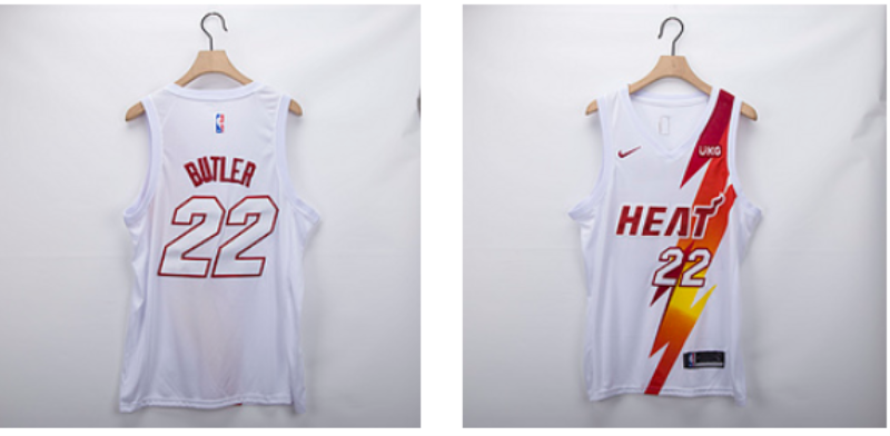 NBA Heat 22 Jimmy Butler White Fashion Men Jersey