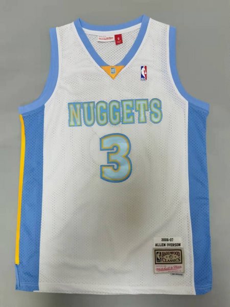NBA Nuggets 3 Allen Iverson Blue New Men Jersey