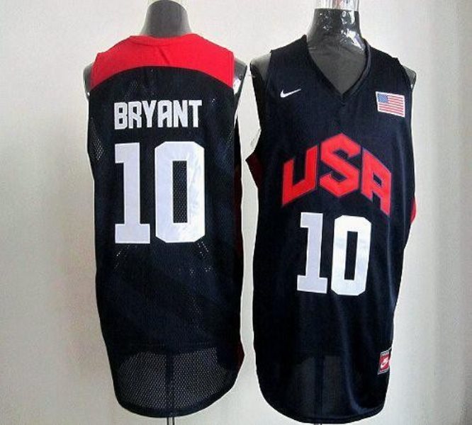 2012 Olympics Team USA No.10 Kobe Bryant Dark Blue Men's Basketball Jersey