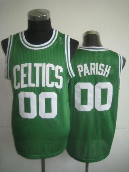 NBA Celtics 00 Robert Parish Green Throwback Men Jersey