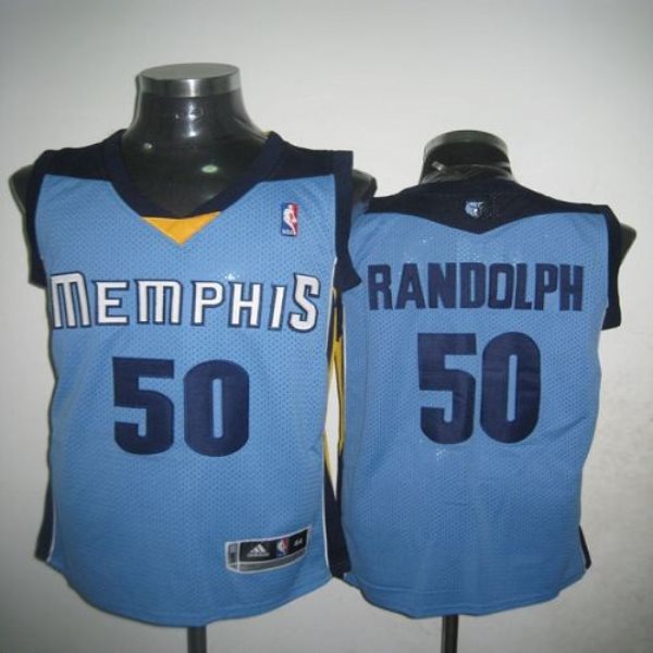 NBA Grizzlies 50 Zach Randolph Light Blue Revolution 30 Men Jersey