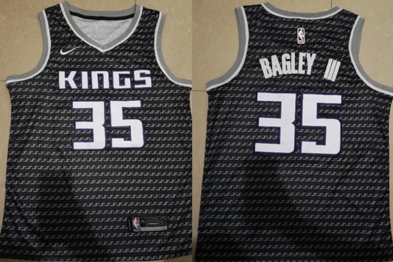 NBA Kings 35 Marvin Bagley III Black City Edition Nike Swingman Men Jersey