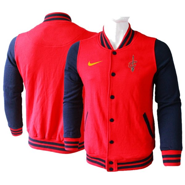 NBA Cleveland Cavaliers Blank Red Navy Nike Wool Jacket