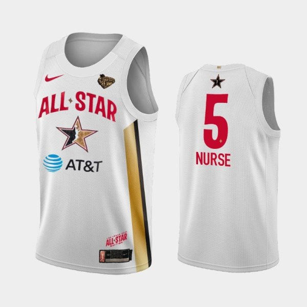 WNBA New York Liberty Kia Nurse White 2019 All-Star Game Jersey