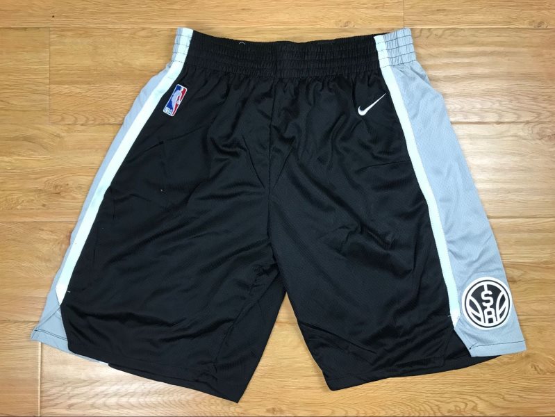 NBA Spurs Black Nike Authentic Shorts