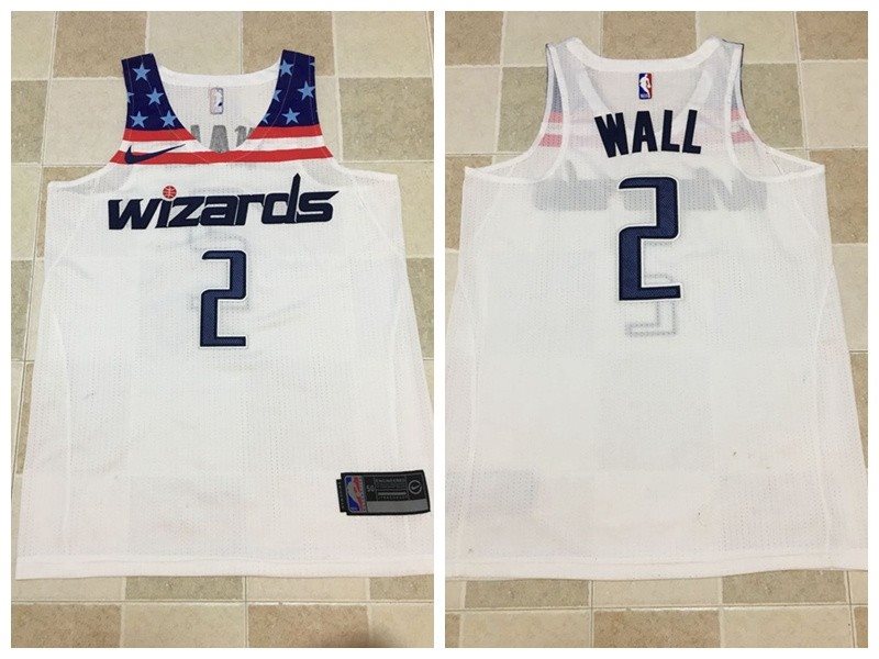Nike NBA Wizards 2 John Wall White Home Men Jersey