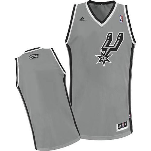 NBA Spurs Blank Grey Revolution 30 Men Jersey