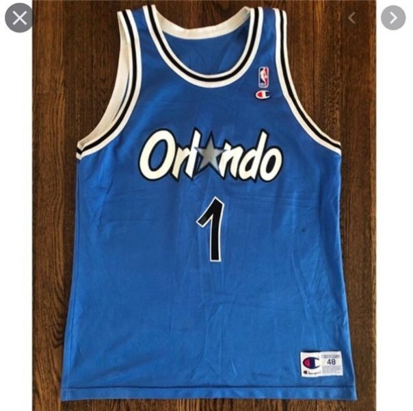 NBA Orlando Magic 1 Penny Hardaway Blue Men Jersey