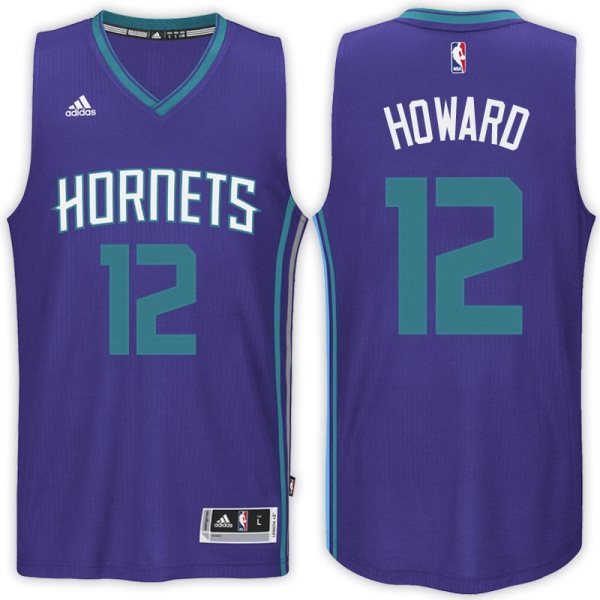 NBA Charlotte Hornets 12 Dwight Howard Purple Swingman Men Jersey