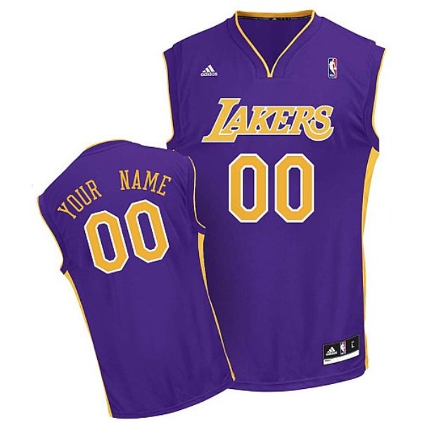 NBA Lakers Purple Customized Men Jersey