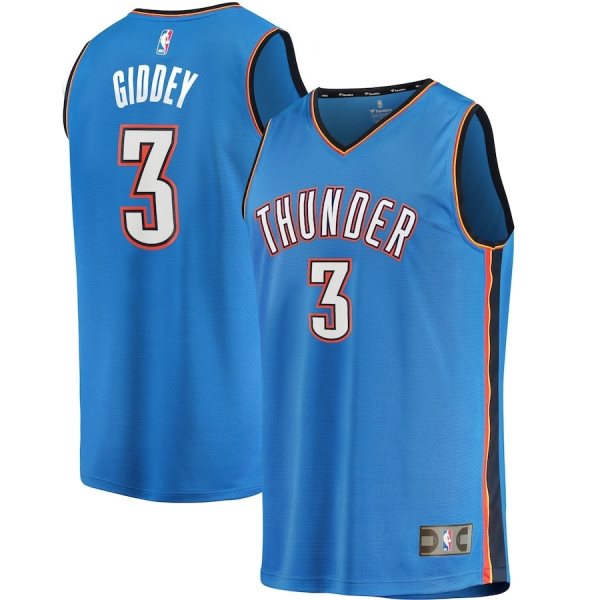NBA Oklahoma City Thunder 3 City Giddey Men Jersey