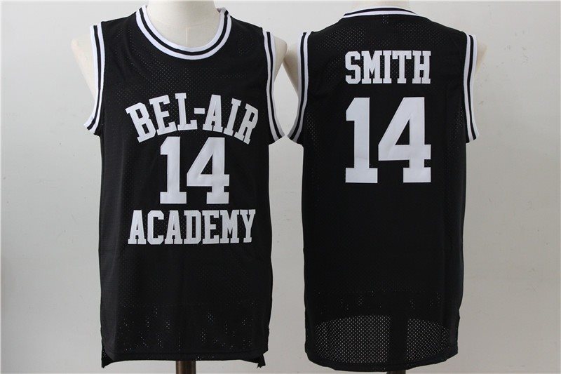 Bel-Air Academy 14 Will Smith Black Movie Men Jersey