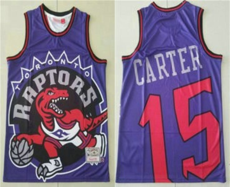 NBA Raptors 15 Vince Carter Mitchell&Ness Big Face Men Jersey