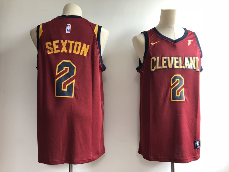NBA Cavaliers 2 Collin Sexton Red 2018 NBA Draft Nike Men Jersey