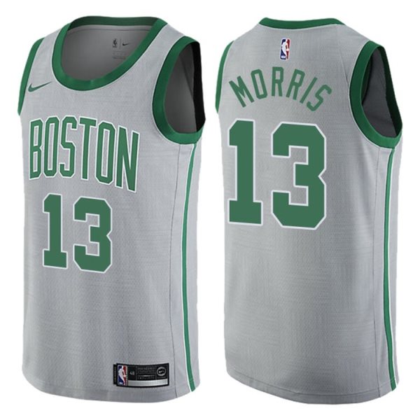 NBA Celtics 13 Marcus Morris Gray City Edition Nike Men Jersey