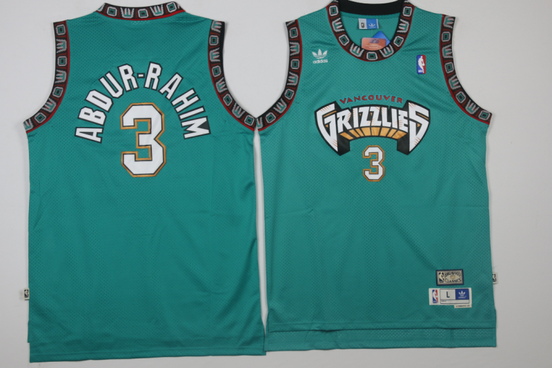 Adidas NBA Vancouver Grizzlies #3 Shareef Abdur-Rahim Jersey