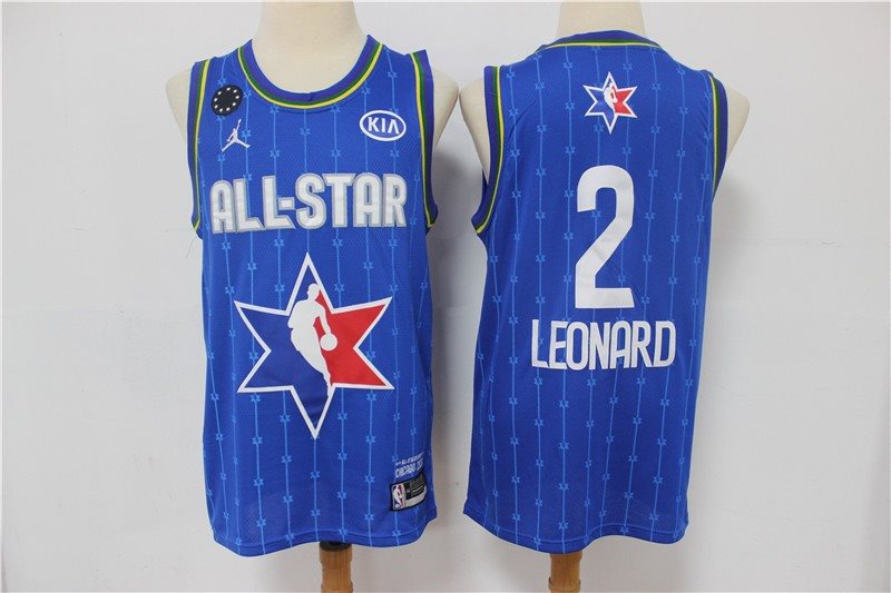 NBA Clippers 2 Kawhi Leonard Blue 2020 All-Star Jordan Brand Men Jersey