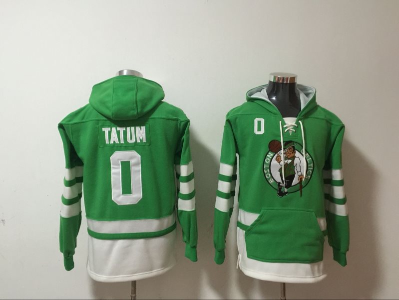NBA Celtics 0 Jayson Tatum Green Sweatshirt Hoodie