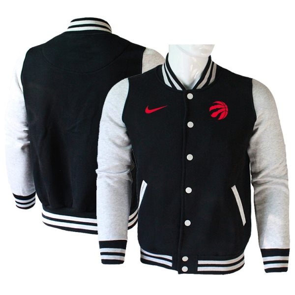 NBA Toronto Raptors Blank Black Grey Nike Wool Jacket