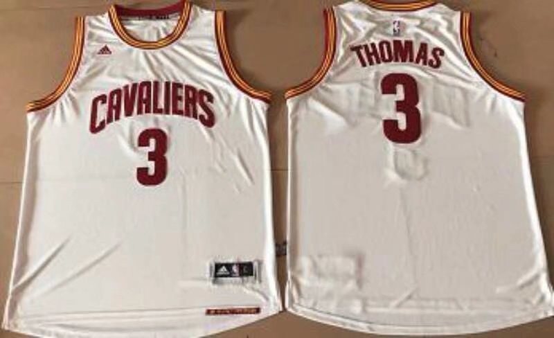 NBA Cleveland Cavaliers 3 Isaiah Thomas White Men Jersey