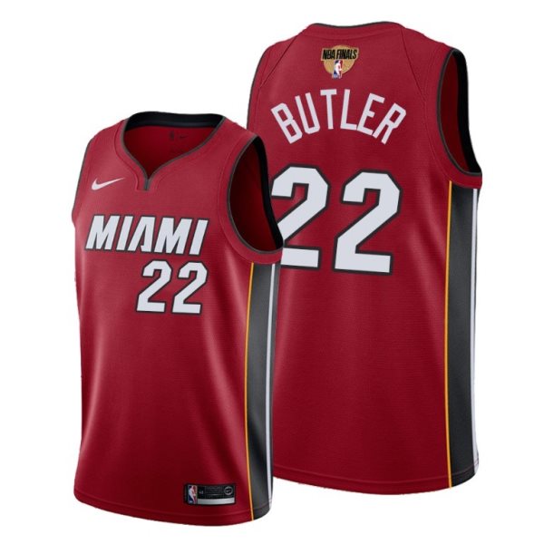 NBA Heat 22 Jimmy Butler Red 2020 Finals Bound Association Edition Men Jersey