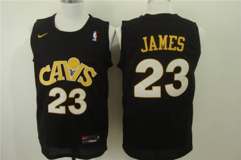 NBA Cleveland Cavaliers 23 LeBron James Black Stitched Nike Men Jersey