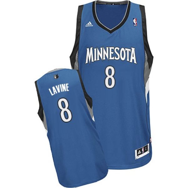 NBA Timberwolves 8 Zach LaVine Blue Men Jersey