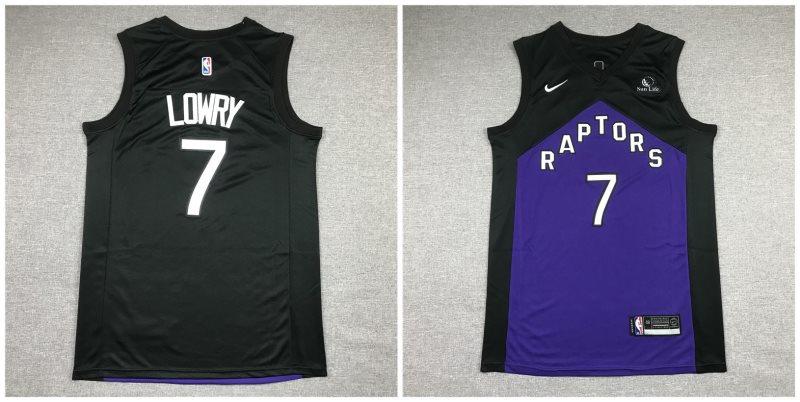 NBA Raptors 7 Kyle Lowry Black New Nike Men Jersey