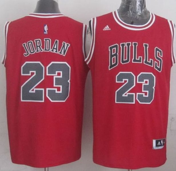 NBA Bulls 23 Michael Jordan Red Revolution 30 Men Jersey