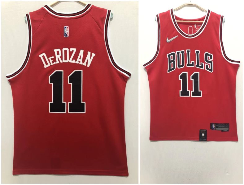 NBA Bulls Derozan Red Nike Men Jersey