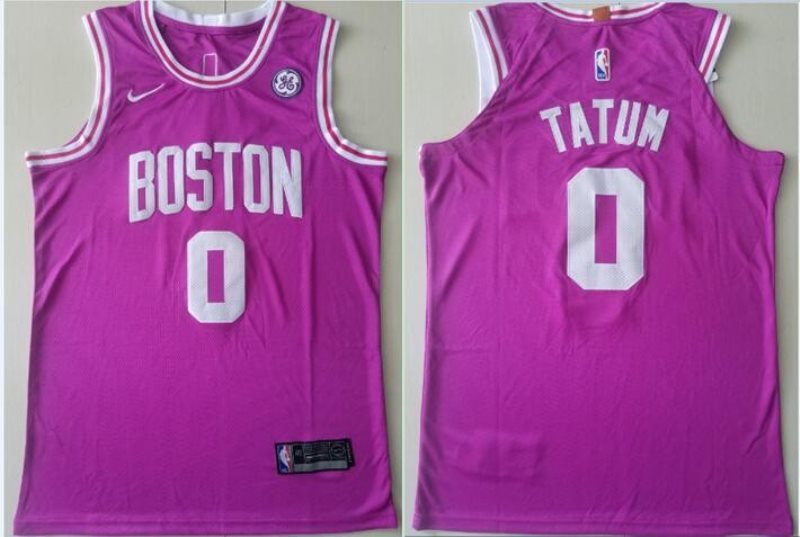 NBA Celtics 0 Jayson Tatum Purple Nike Men Jersey