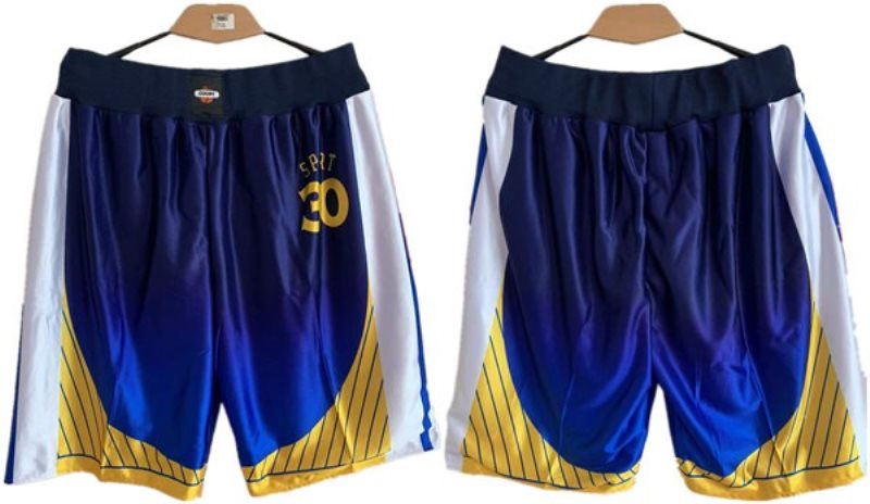 NBA Golden State Warriors Blue Shorts (Run Smaller)