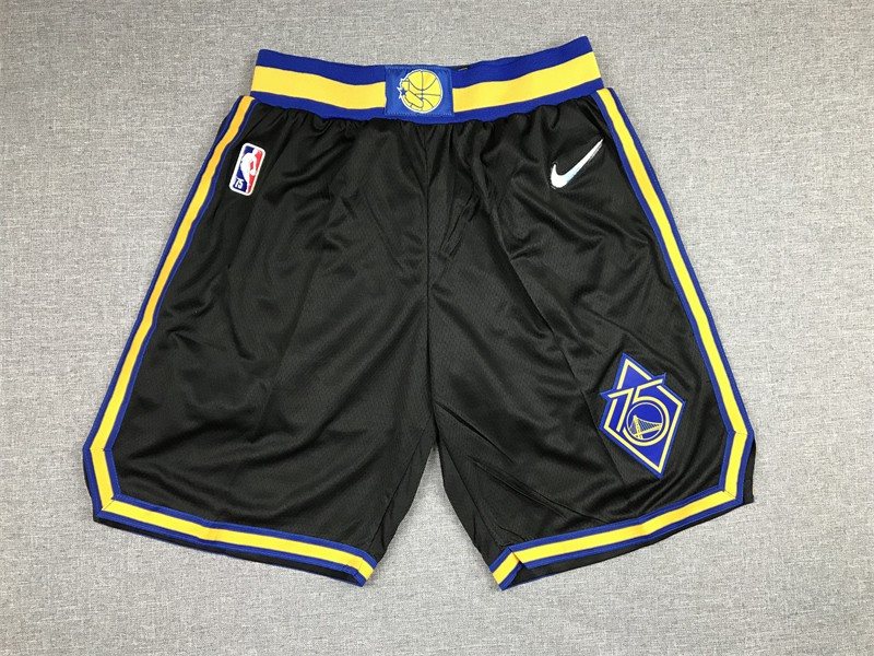 NBA Warriors Black Shorts