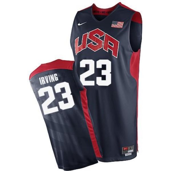 Team USA No.23 Kyrie Irving Dark Blue 2012 Olympics Men's Basketball Jersey