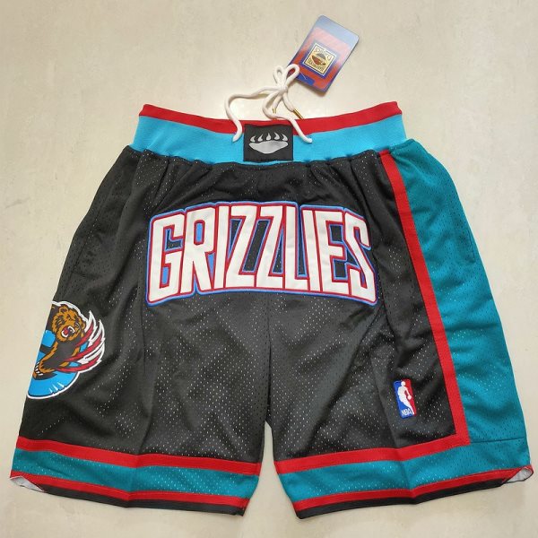 NBA Grizzlies Black Just Don Shorts