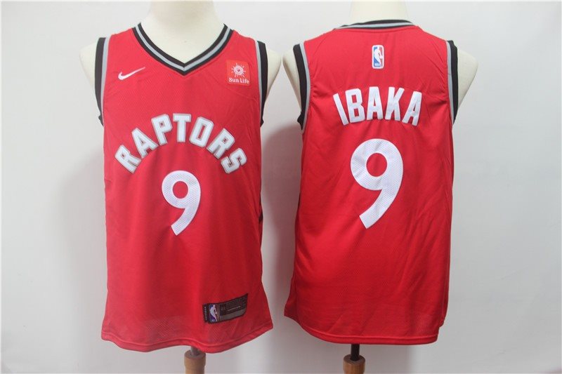 NBA Raptors 9 Serge Ibaka Red Nike Swingman Men Jersey