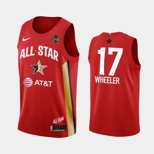 WNBA Indiana Fever Erica Wheeler Red 2019 All-Star Game Jersey