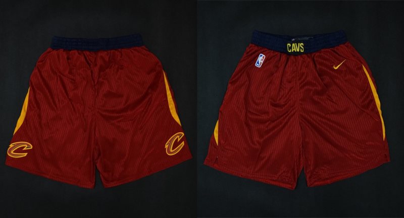NBA Cavaliers Red Nike 2017-18 Autentic Shorts